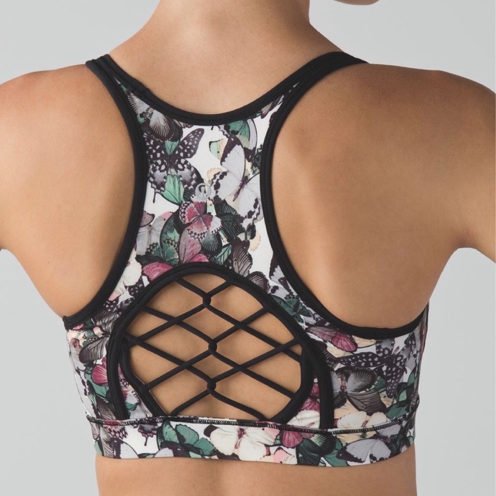 Lululemon Sweaty or Not II So Fly Butterfly Bra - used